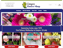 Tablet Screenshot of conyersflorist.com